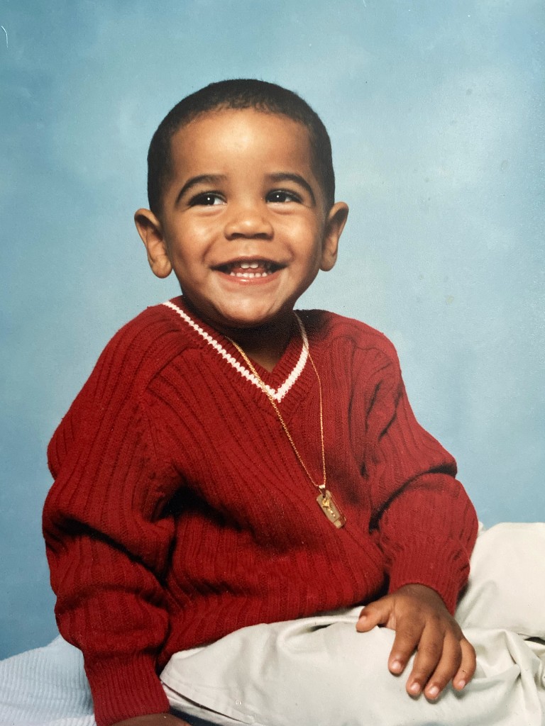 Chris Paris as a child, circa 1997